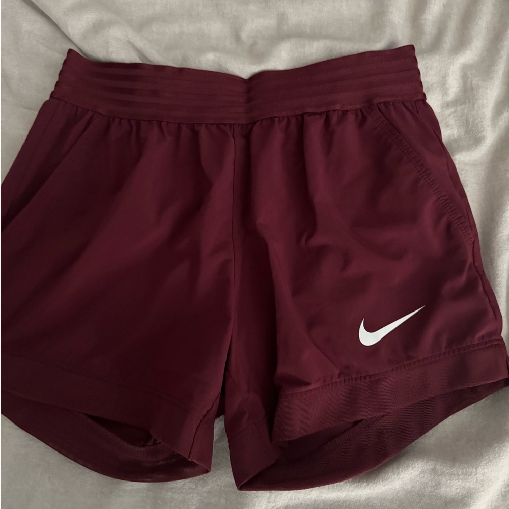 Nike Women's Burgundy Athletic Shorts
